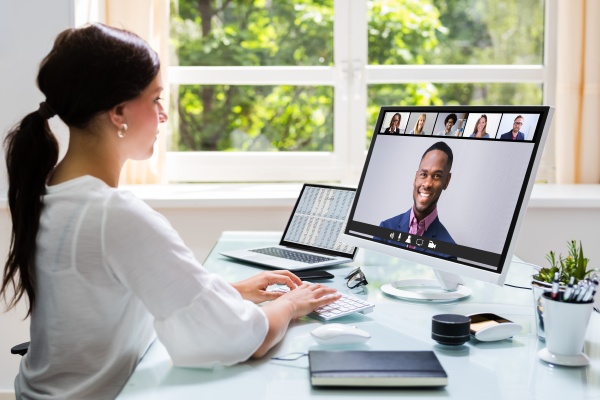 online video conference call