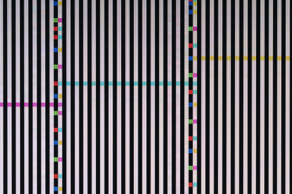 pixel pattern of a digital glitch