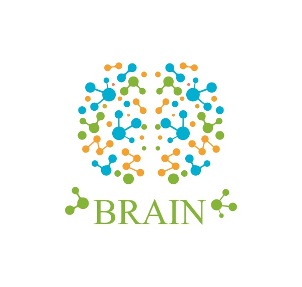 brain logo vector icon template illustration