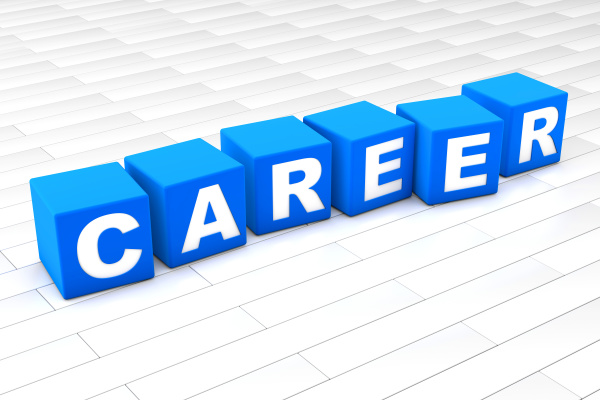 3d illustration of the word career