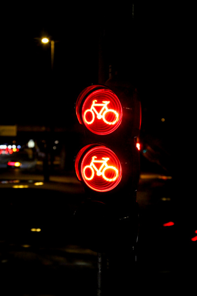 close up of a traffic light
