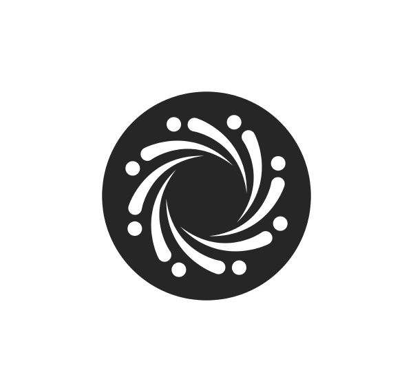 vortex logo icon wave and spiral