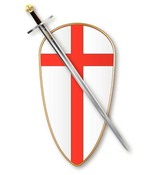 crusaders shield and sword