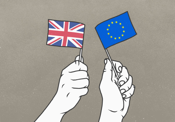 hands waving small british and european