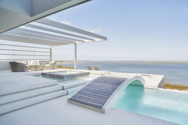 luxury beach house with pool