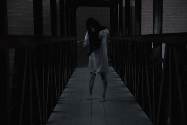 woman ghost horror walking in the