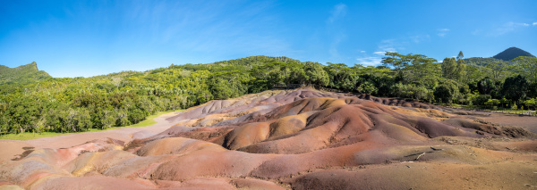 panoramic of the seven colored earth