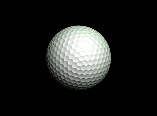golf balls against a black background