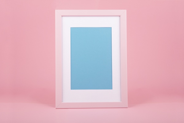 pink wooden picture frame
