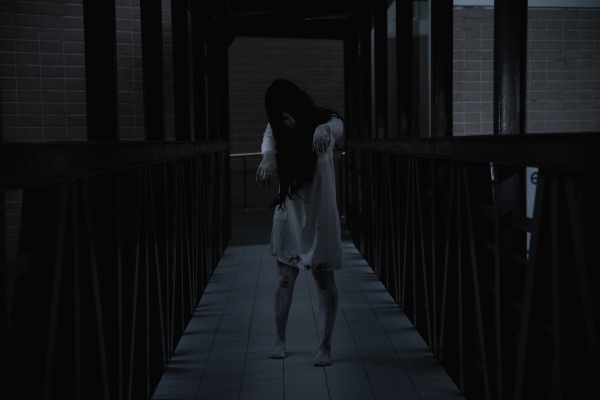 woman ghost horror walking in the