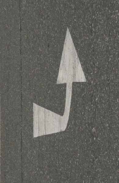 direction arrow points in one way