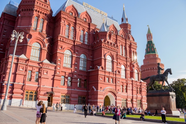 people visit the red square