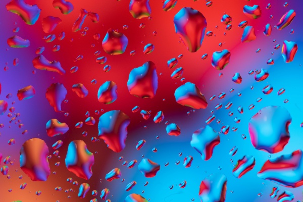 a lot of colorfull drops on