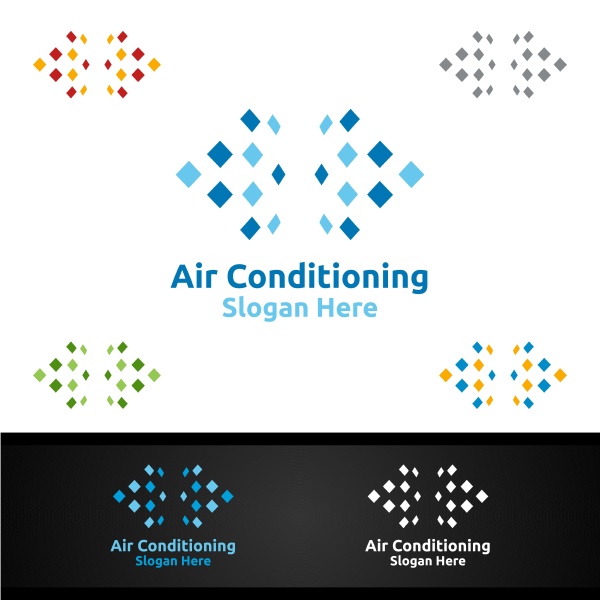 air conditioning and heating services logo