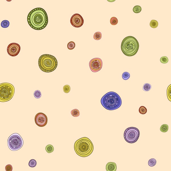 abstract vintage colored circles seamless