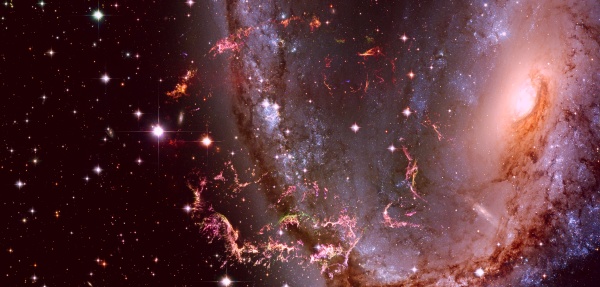 nebula and stars in deep space