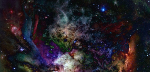 nebula and stars in deep space