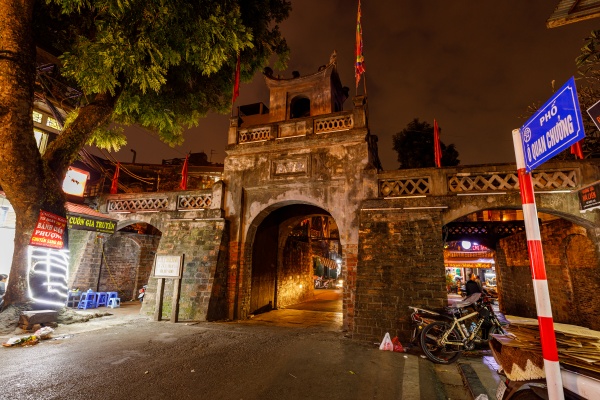 the old city gate of hanoi