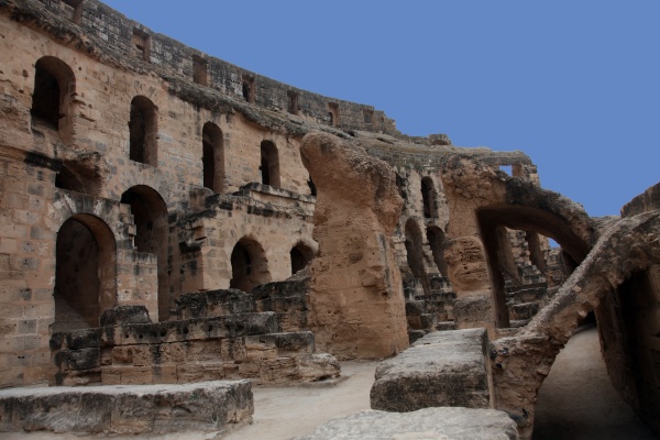 the amphitheater in el jem