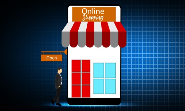 online shopping with mobile phone