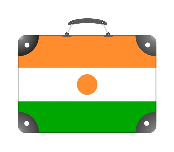 niger country flag in the form