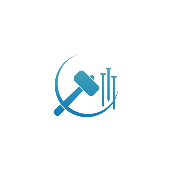 hammer icon logo design template illustration