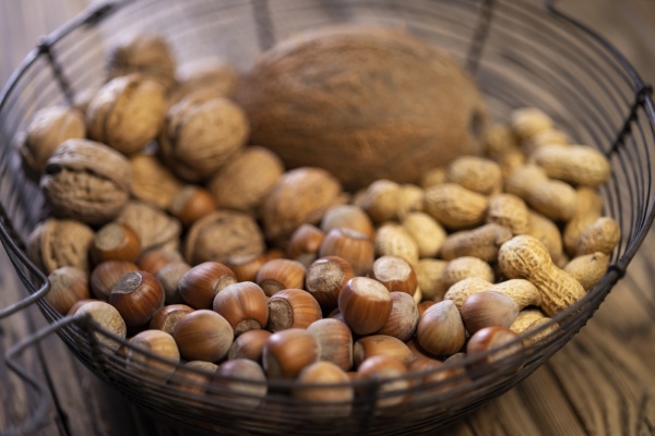 still, life, with, hazelnut, peanuts, walnut - 29255824