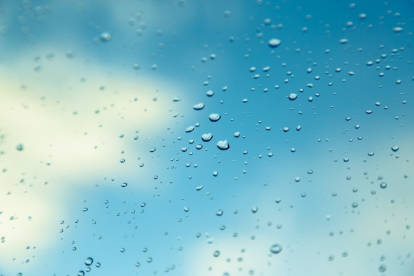 water drops on the window