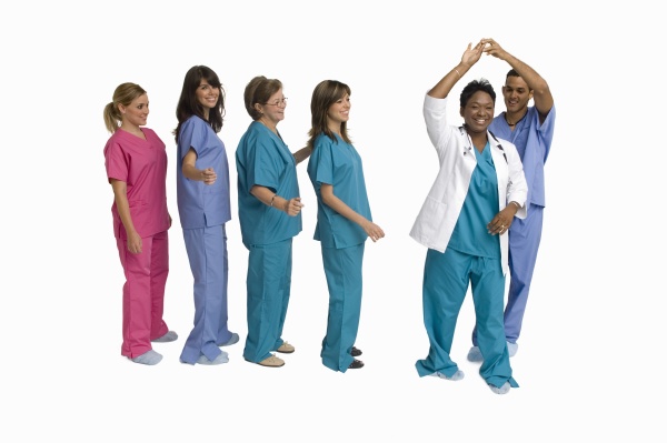 group portrait of doctors and nurses