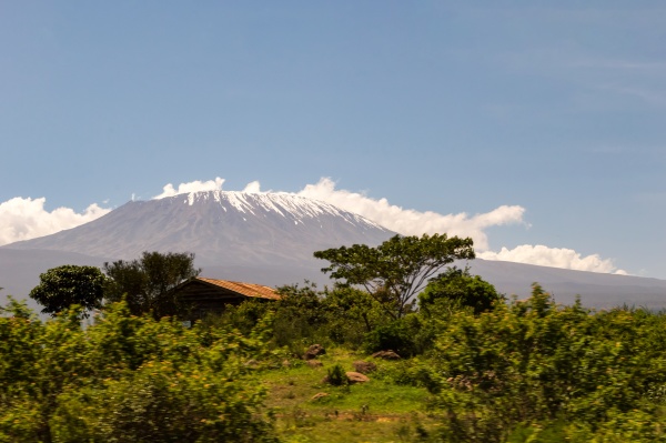 snow capped kenya s kilimanjaro mountain