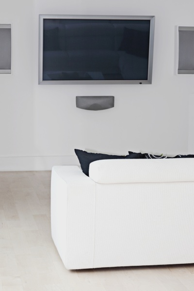 plasma television in a house