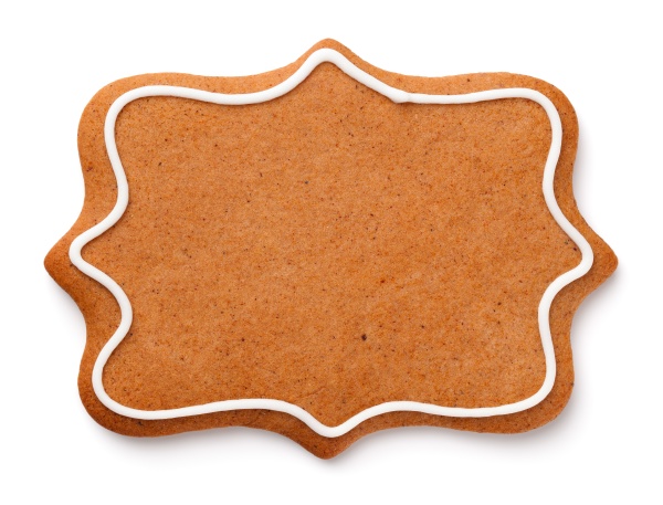 christmas gingerbread cookie label