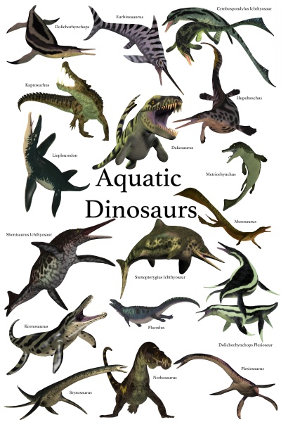 aquatic dinosaurs