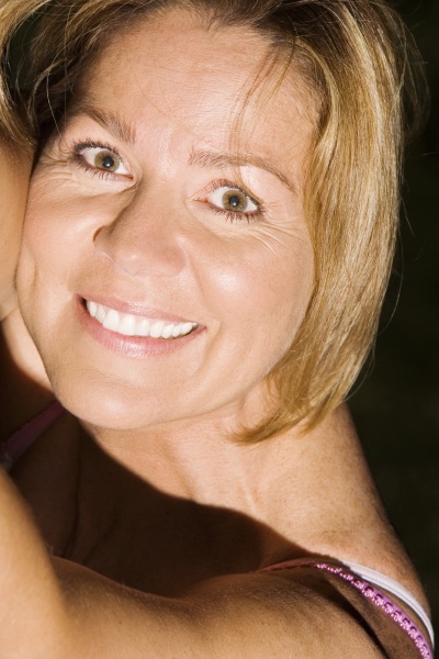 portrait of a mature woman smiling