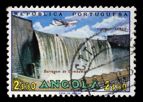 stamp printed in angola shows cambambe