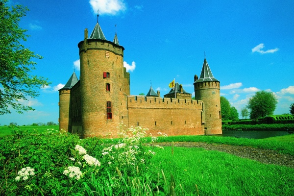low angle view of a castle