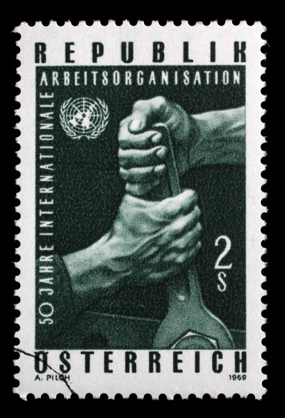 stamp printed in the austria shows