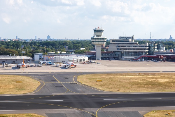 berlin tegel txl airport tower aerial