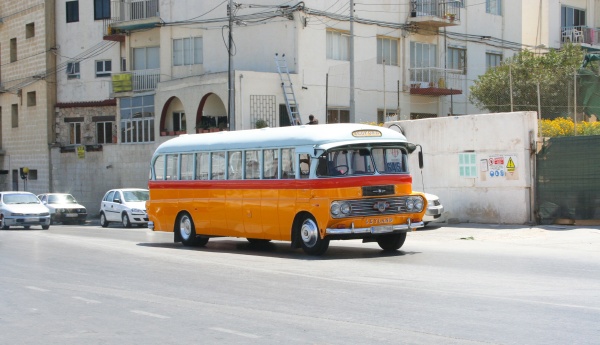 typical bus of malta