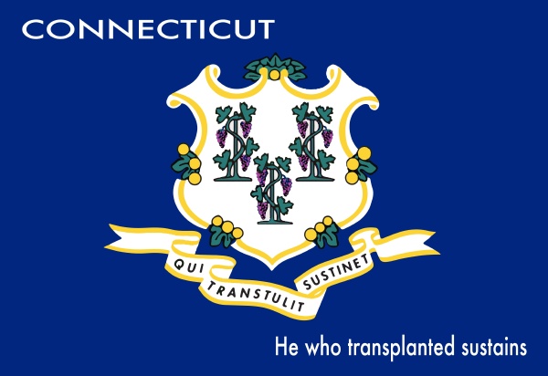 state flag of connecticut with motto