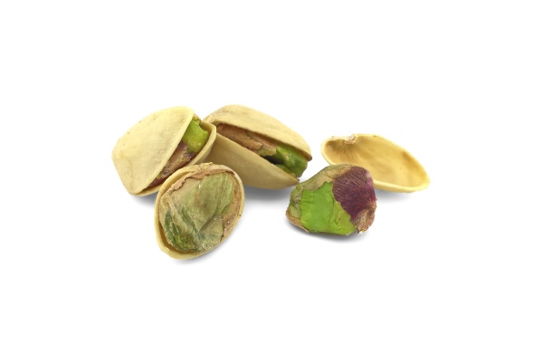pistachios nuts isolated on white background