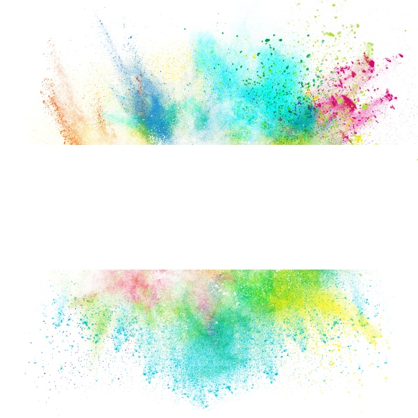 fresh banner with colorful splash effect