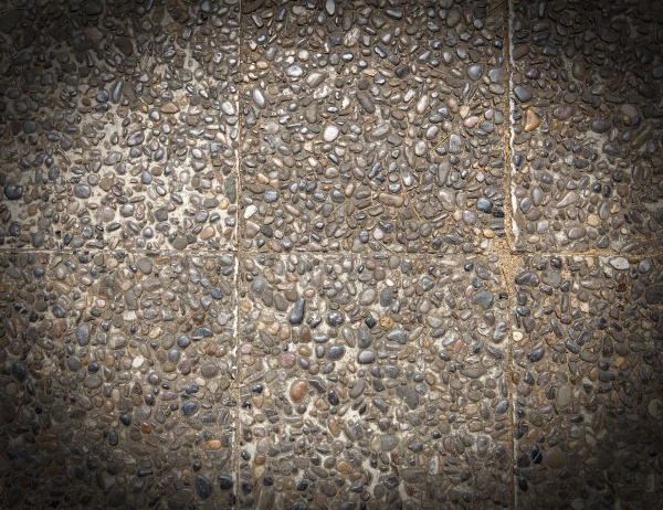ground stone washed floor made