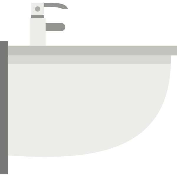 sink with tap icon flat