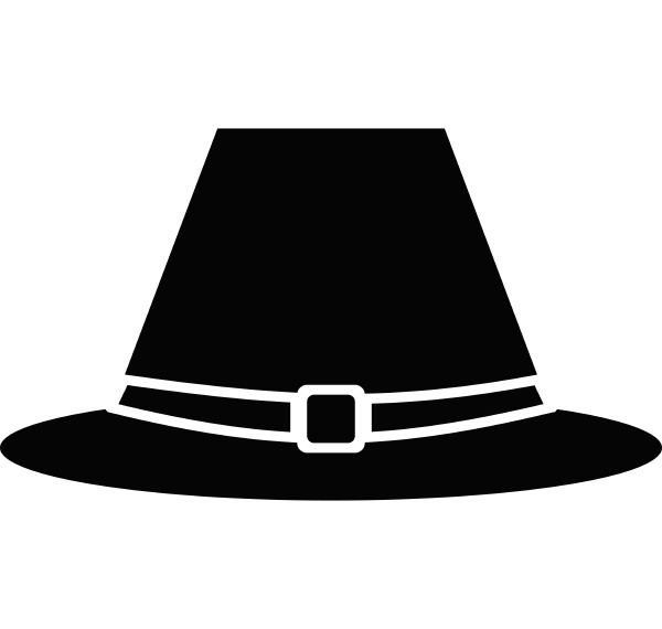 pilgrim hat icon simple style