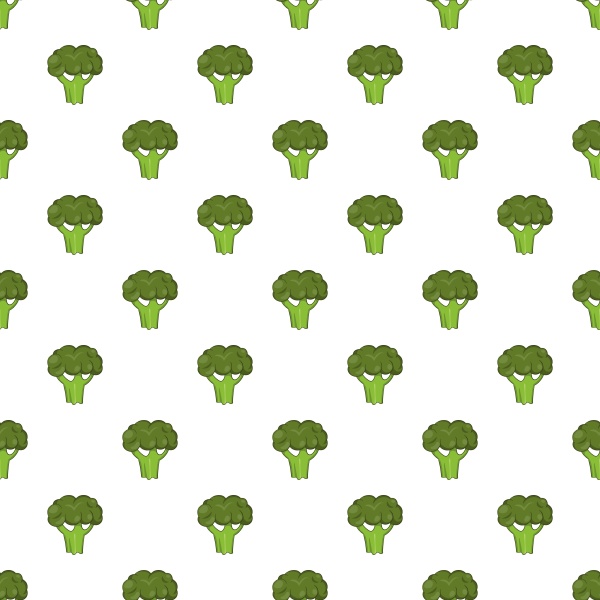 broccoli pattern cartoon style