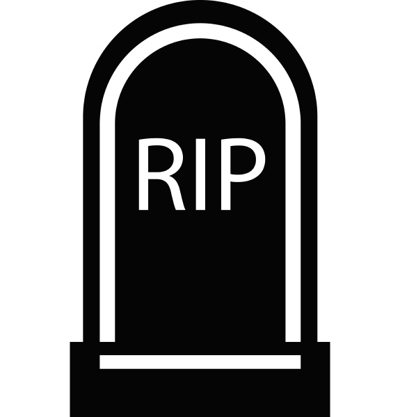 grave rip icon simple style