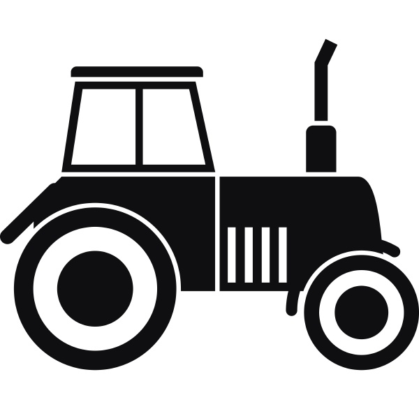 tractor icon simple style