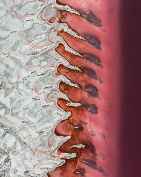 aerial view of the abstract formations