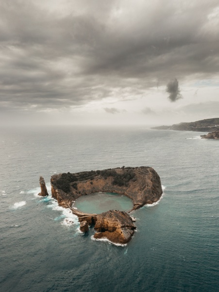aerial view of islet of vila